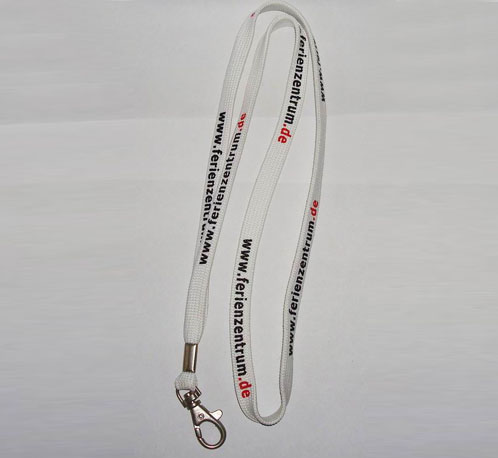 custom Tubular lanyard screen printed lanyard